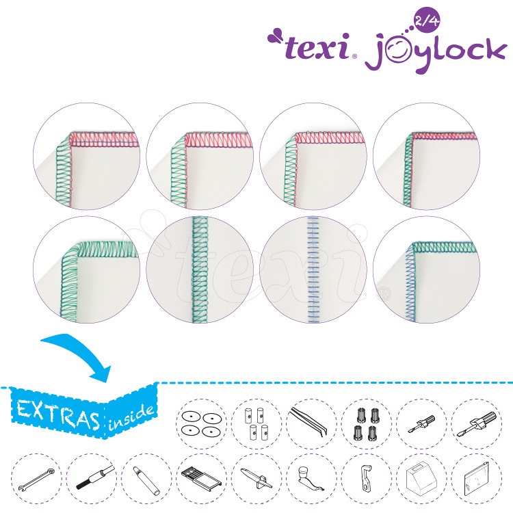 8 základných stehov Texi Joylock